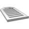 Ekena Millwork Octagonal Top Surface Mount PVC Gable Vent w/ 2"W x 1-1/2"P Brickmould Frame, 14"W x 26"H GVPOT14X2602SF - alternate 4